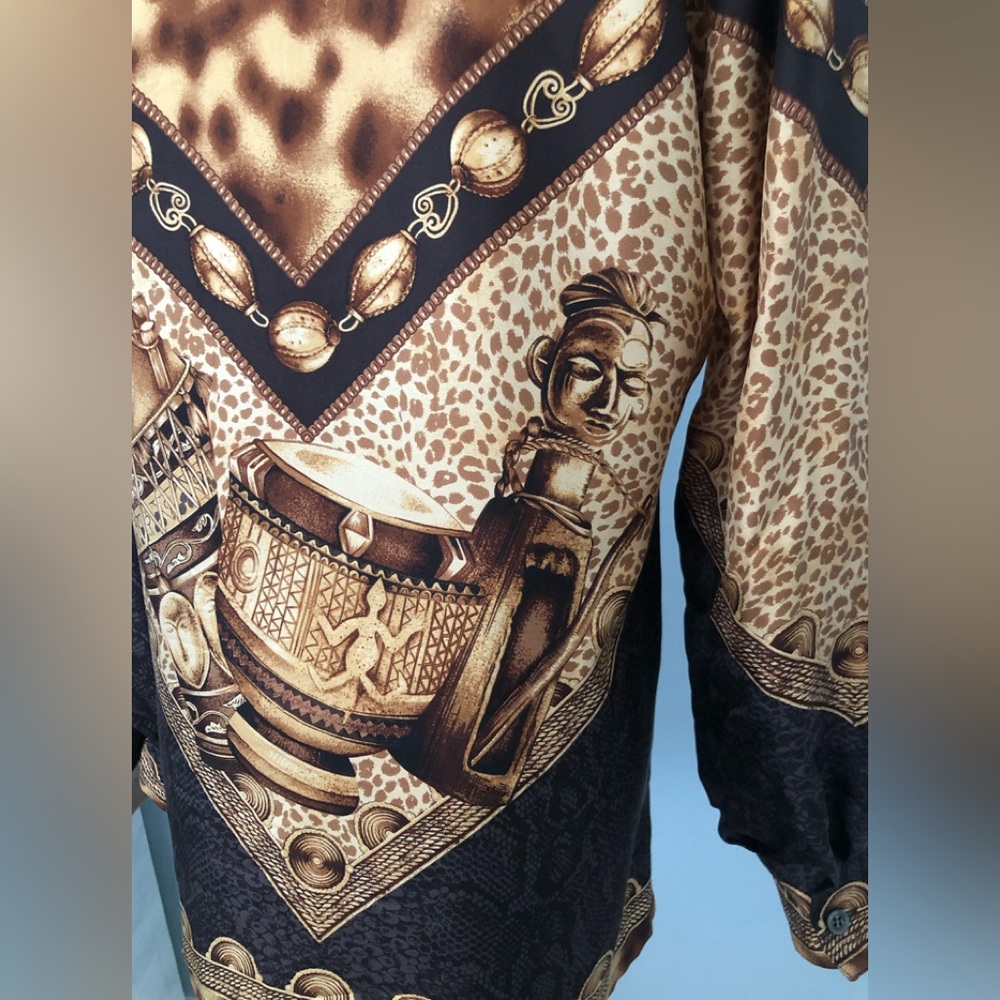 Escada Multi Print Accented With Leopard Print - … - image 8